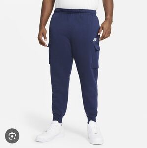 Nike Men's Blue Fleece Cargo Joggers NWT Size XXL